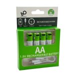Smartoools 1.5V Type-C Rechargeable Batteries AA 2600mWh With Type C- Cable Powerful Rechargeable Battery